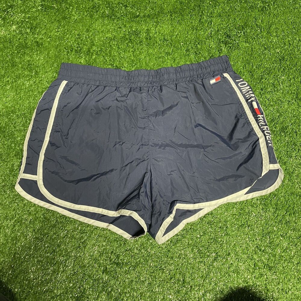 Tommy Hilfiger Running Shorts Women’s Medium Blue Athletic Lined Lightweight